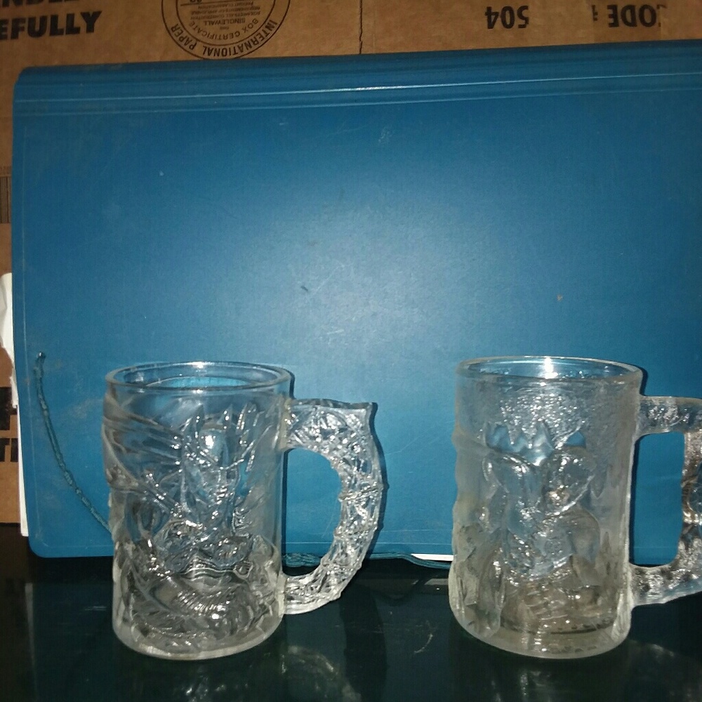 Batman and Robin Mcdonalds mugs